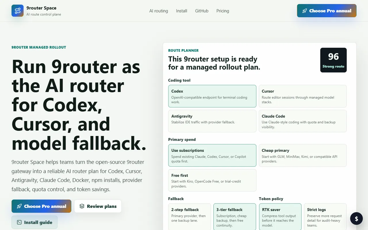 9router Space screenshot