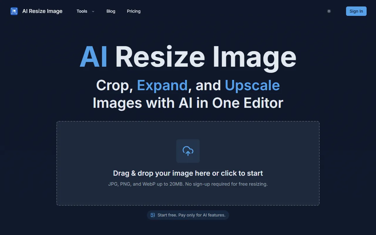 AI Resize Image screenshot