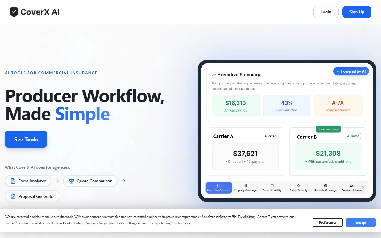 CoverX AI screenshot
