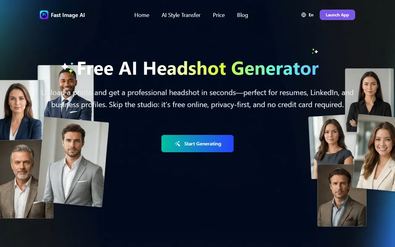 Fast Image AI Headshot Generator