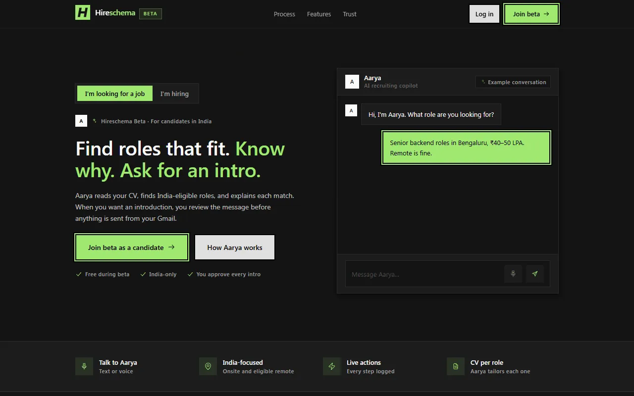 HireSchema screenshot