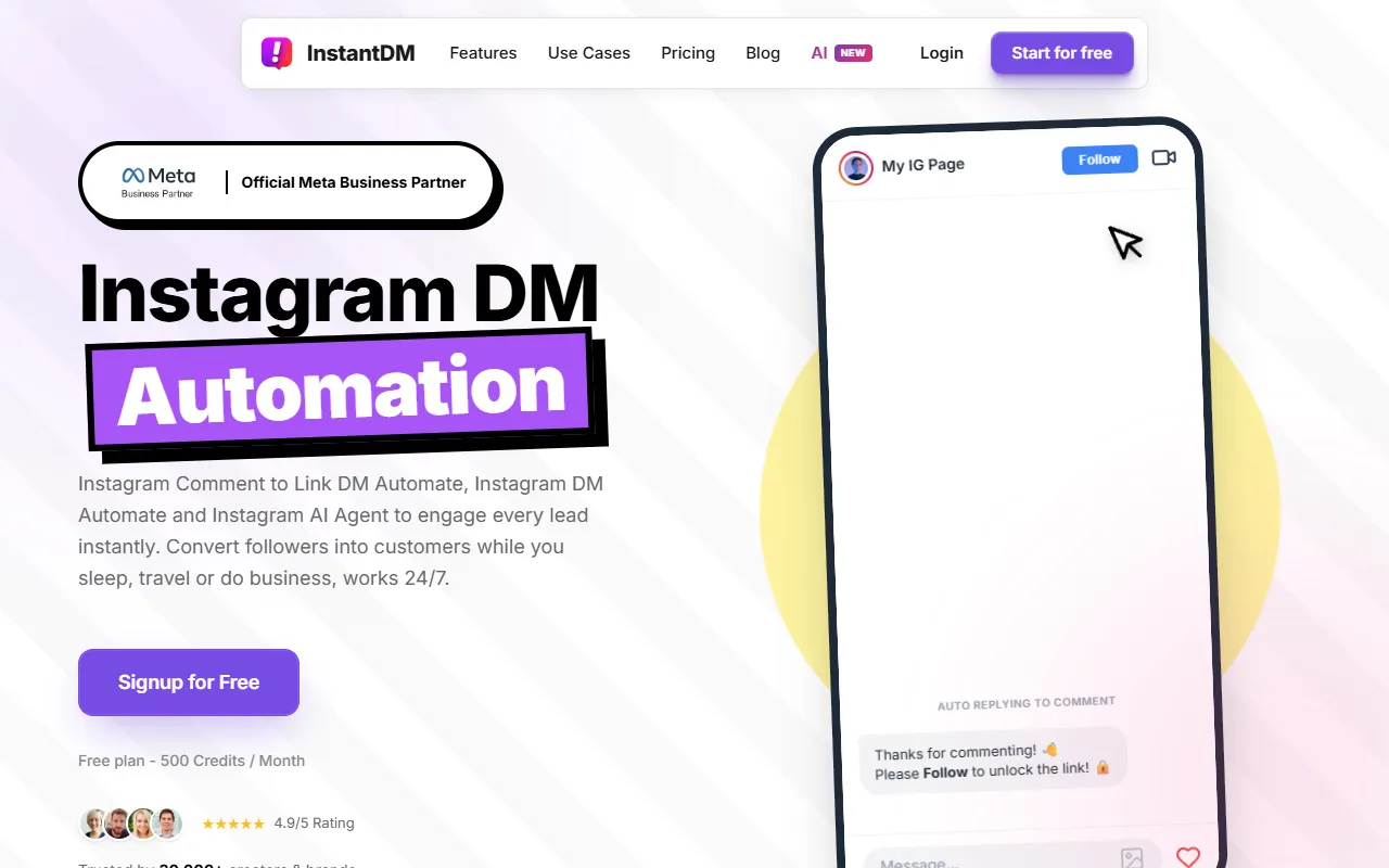 InstantDM screenshot
