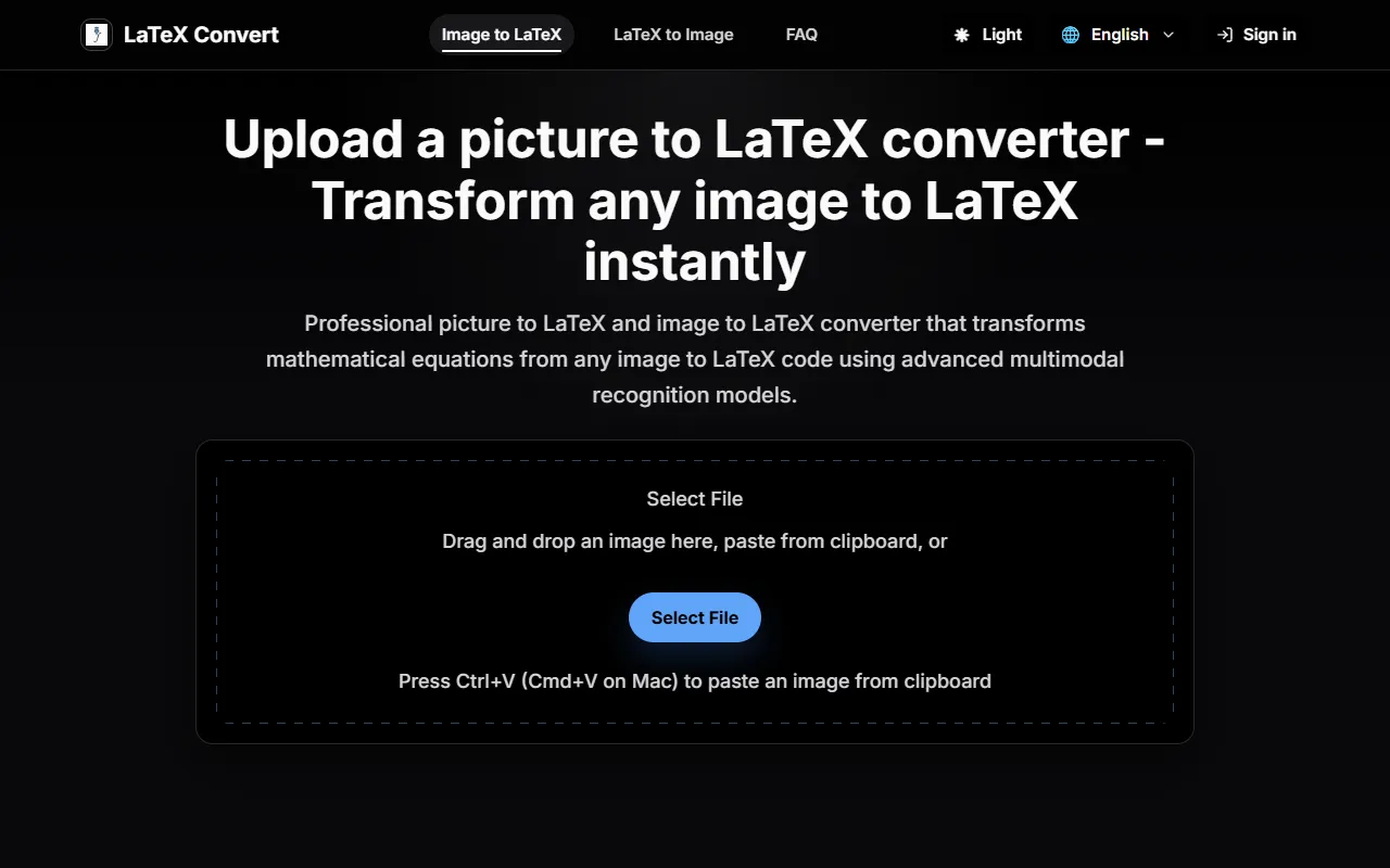 LatexConvert screenshot