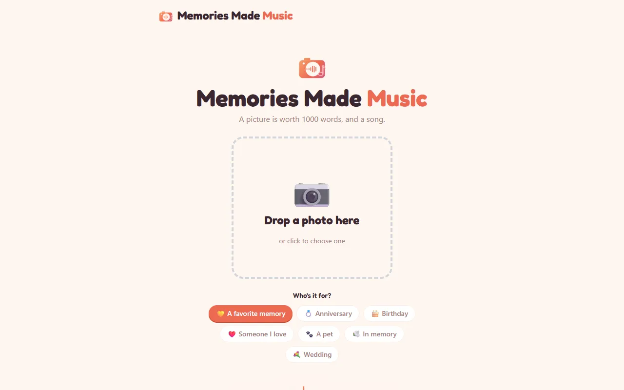 Memories Made Music screenshot