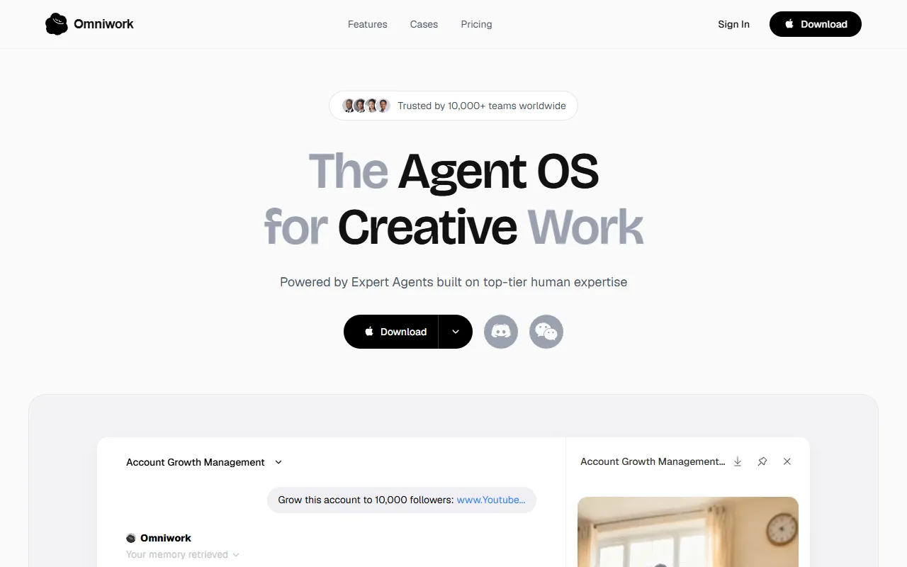 Omniwork screenshot