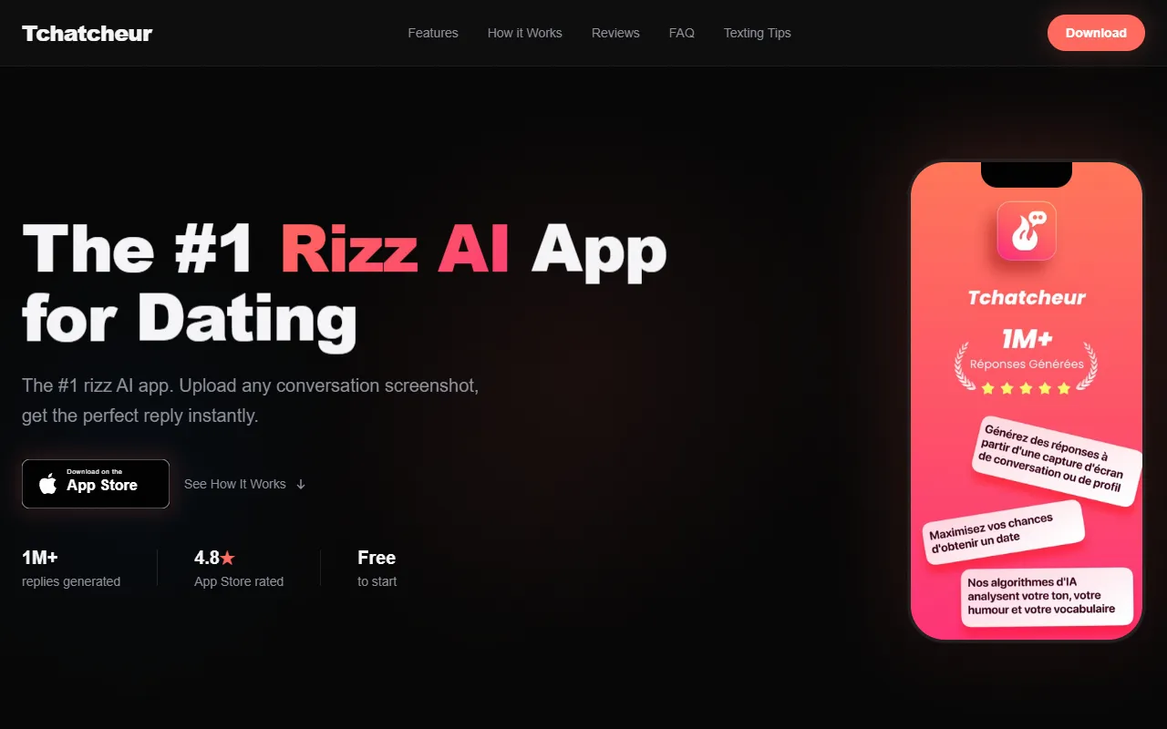 Rizz app – Tchatcheur screenshot