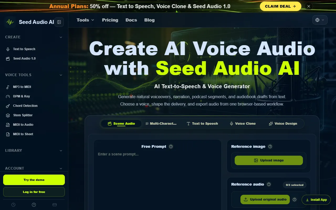 SeedAud AI screenshot