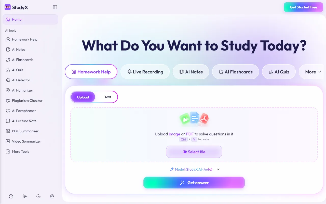 StudyX screenshot