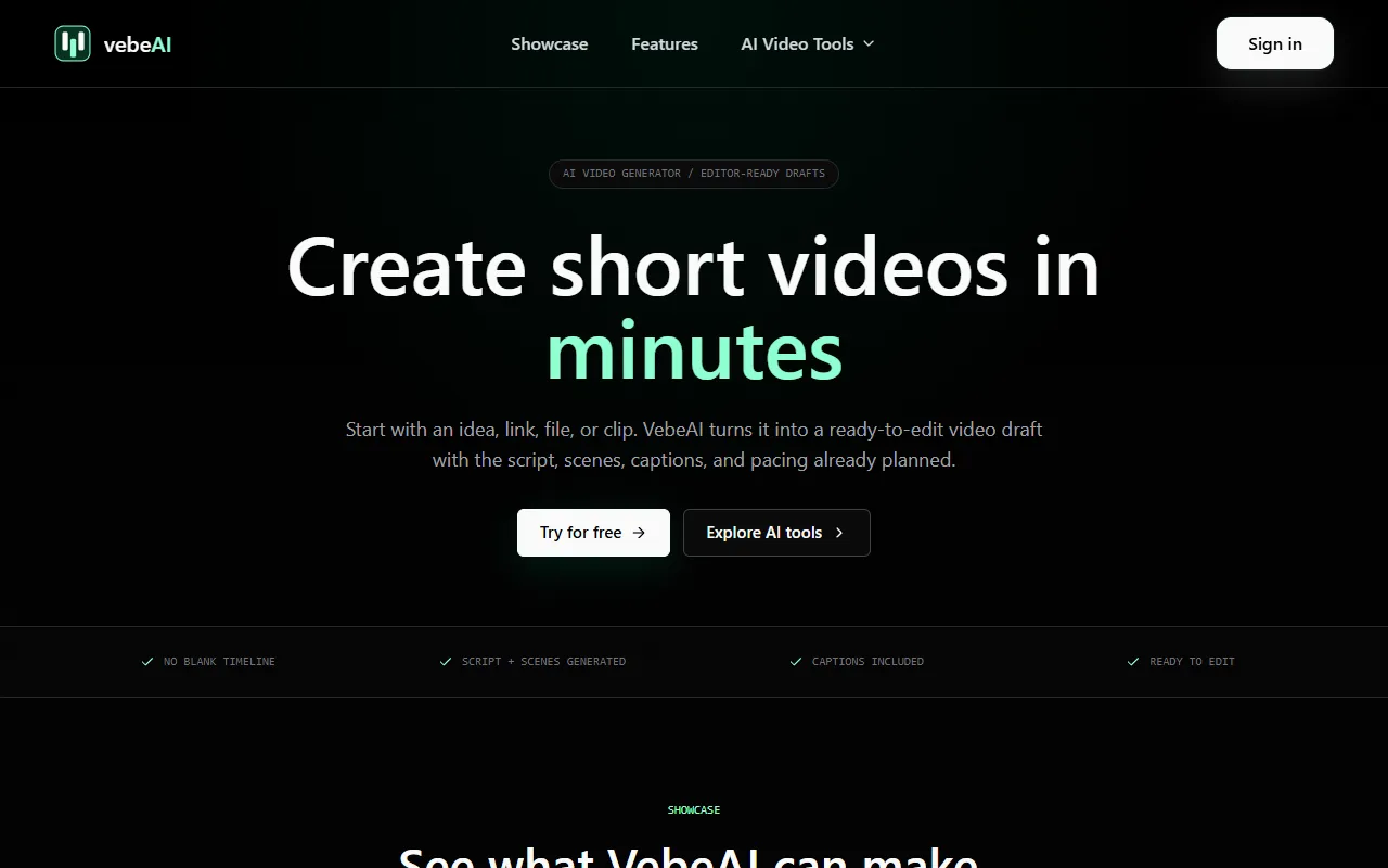 vebeAI screenshot