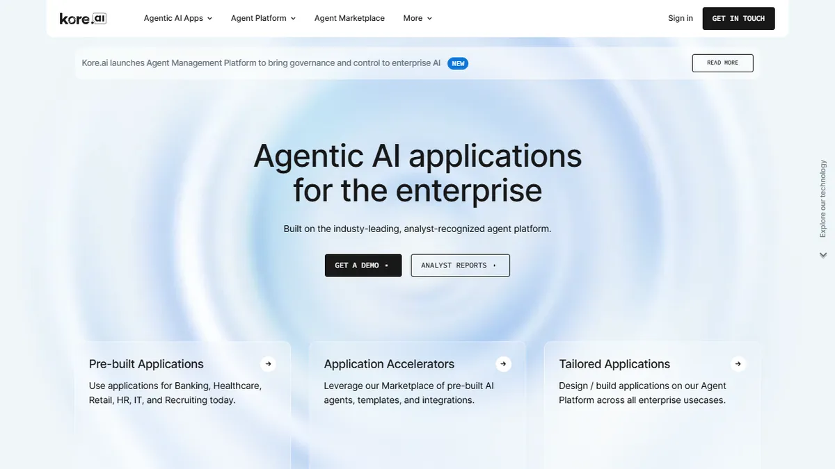 Kore.ai's focus on conversational AI sets it apart