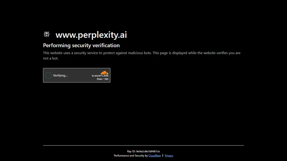 Perplexity AI Interface