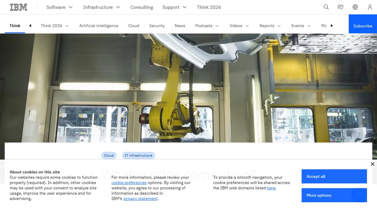 IBM's edge computing solutions bring AI to the device level