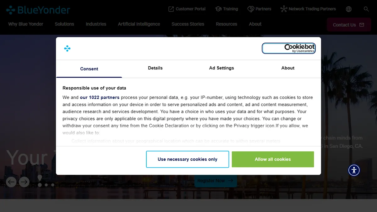 Blue Yonder's inventory management tool for predicting demand