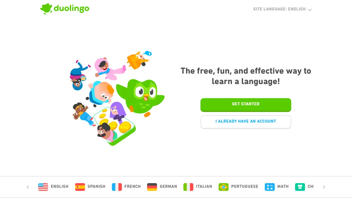 Duolingo's voice recognition interface providing immediate pronunciation feedback to users.
